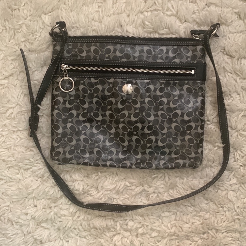 90s Coach Logo Crossbody Bag